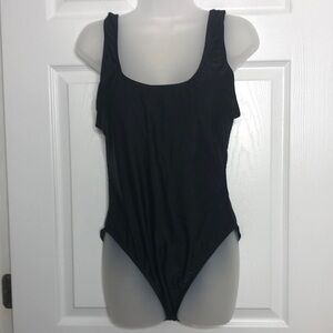 Zeraca Open Back One Piece Black Swimsuit L 8129601 New With Tags